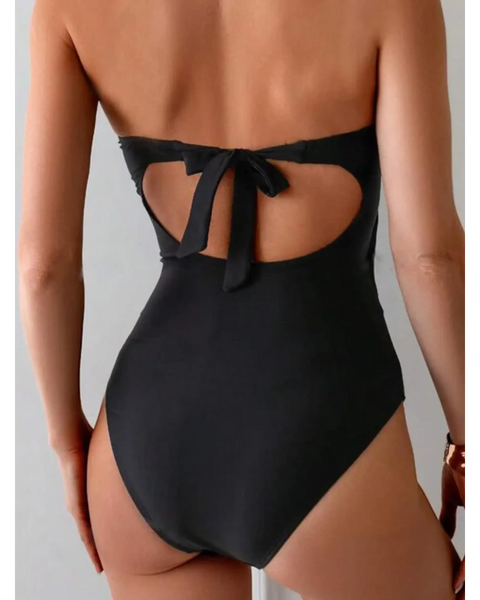 Plus Size Cutout One Piece Black Swimsuit - Beach Babes Beachwear - Fort Lauderdale1