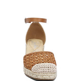 Mason Tan Buckle Wedge Heel Espadrilles - Beach Babes Beachwear - Fort Lauderdale