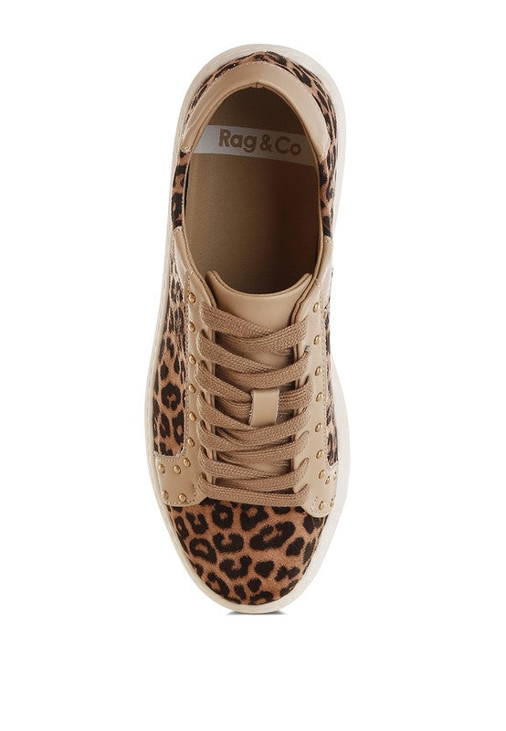 Studded Leopard Sneakers - Beach Babes Beachwear - Fort Lauderdale