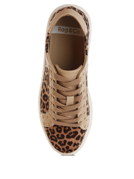 Studded Leopard Sneakers - Beach Babes Beachwear - Fort Lauderdale