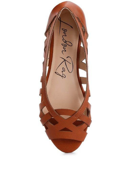 Chic Woven Peep Toe Flat Sandals - Beach Babes Beachwear - Fort Lauderdale
