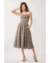 Stunning Mocha Floral Midi Dress - Beach Babes Beachwear - Fort Lauderdale