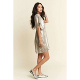 Stylish Sequin Plunge Neck Dress - Affordable Beach Fashion 2025 - Beach Babes Beachwear - Fort Lauderdale