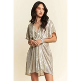Stylish Sequin Plunge Neck Dress - Affordable Beach Fashion 2025 - Beach Babes Beachwear - Fort Lauderdale