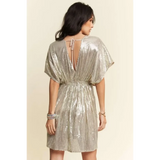 Stylish Sequin Plunge Neck Dress - Affordable Beach Fashion 2025 - Beach Babes Beachwear - Fort Lauderdale