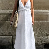 Ruffled A-Line  Maxi Dress - Beach Babes Beachwear - Fort Lauderdale