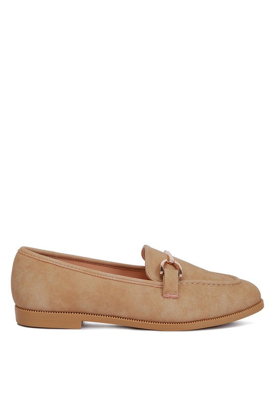 Jagger Horsebit Tan Flat Loafers - Beach Babes Beachwear - Fort Lauderdale