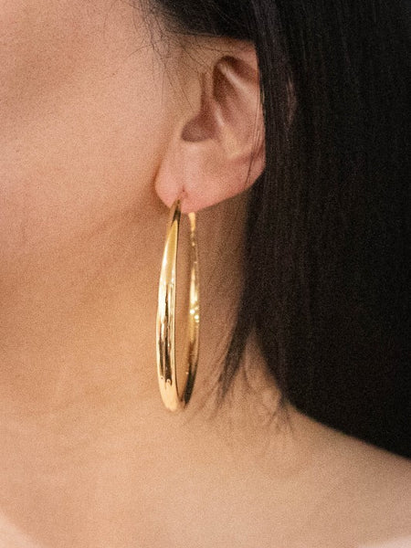 Gold Hoop Earrings - Beach Babes Beachwear - Fort Lauderdale