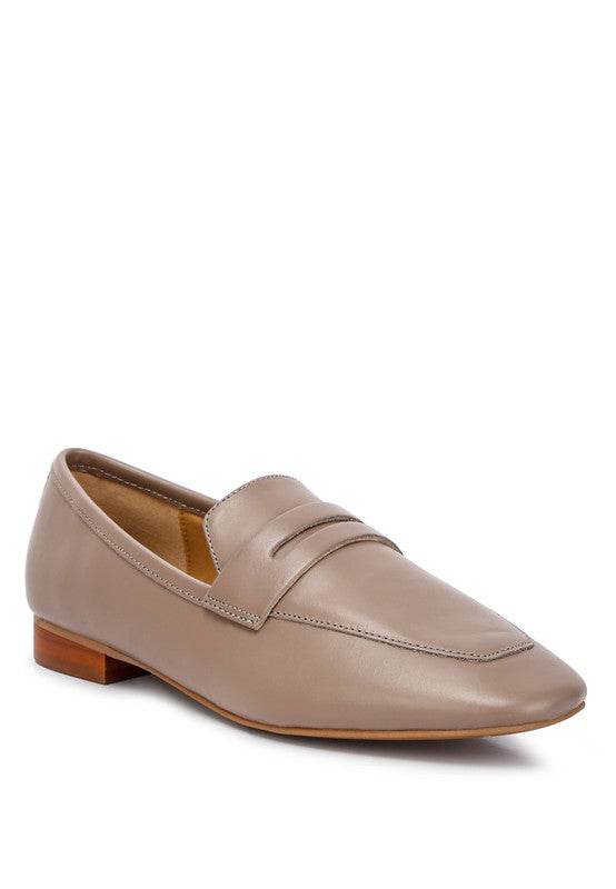 Classic Leather Penny Loafers - Beach Babes Beachwear - Fort Lauderdale
