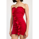 Turn Heads in this Sizzling Red Ruffle Mini Dress! - Beach Babes Beachwear - Fort Lauderdale