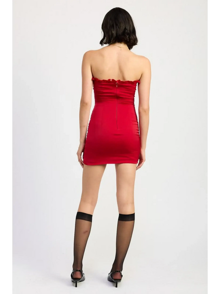 Turn Heads in this Sizzling Red Ruffle Mini Dress! - Beach Babes Beachwear - Fort Lauderdale