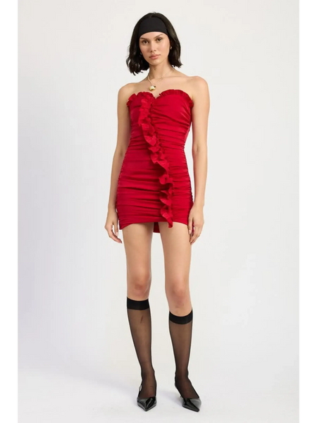 Turn Heads in this Sizzling Red Ruffle Mini Dress! - Beach Babes Beachwear - Fort Lauderdale