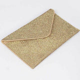 Babe Beachwaer Evening Clutch Rhinestones gold sparkly envelope style bag