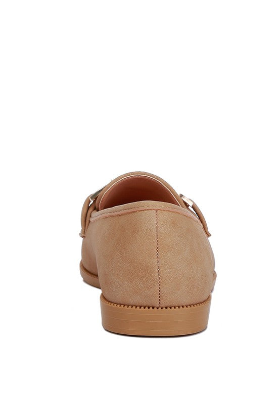 Jagger Horsebit Tan Flat Loafers - Beach Babes Beachwear - Fort Lauderdale