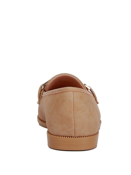 Jagger Horsebit Tan Flat Loafers - Beach Babes Beachwear - Fort Lauderdale