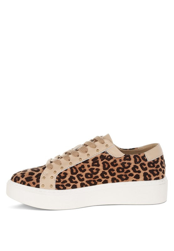 Studded Leopard Sneakers - Beach Babes Beachwear - Fort Lauderdale