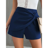 woman wearingTwisted Style Navy Skorts - Beach Babes Beachwear - Fort Lauderdale