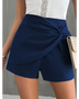 woman wearingTwisted Style Navy Skorts - Beach Babes Beachwear - Fort Lauderdale