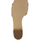 Raffia Slip on Metallic Sandals - Beach Babes Beachwear - Fort Lauderdale