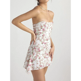 Sassy Floral Strapless Mini - Beach Babes Beachwear - Fort Lauderdale