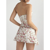 Sassy Floral Strapless Mini - Beach Babes Beachwear - Fort Lauderdale