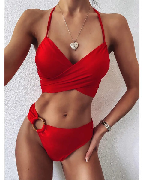 Swimsuits | Fashionable Lightweight Halter Neck 2-Piece Bikini 2025 - Beach Babes Beachwear - Fort Lauderdale