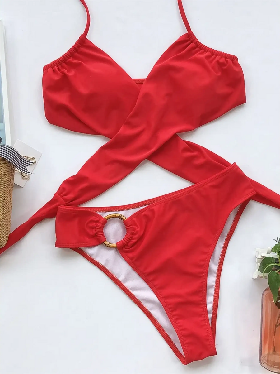 Swimsuits | Fashionable Lightweight Halter Neck 2-Piece Bikini 2025 - Beach Babes Beachwear - Fort Lauderdale