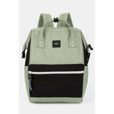 Himawari - Best Backpack by Babe Beachwaer in green and black with front zipper pocket and padded straps