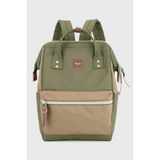 Himawari - Best Backpack by Babe Beachwear in green and tan with front zipper pocket and top handles