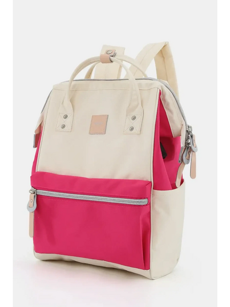 Babe Beachwaer Himawari - Best Backpack beige and pink stylish durable bag with multiple compartments