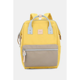 Babe Beachwaer Himawari - Best Backpack yellow and beige bag with front zipper pocket and top handles