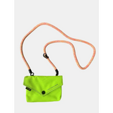 Babe Beachwaer green Himawari Crossbody Phone Wallet with pink adjustable strap