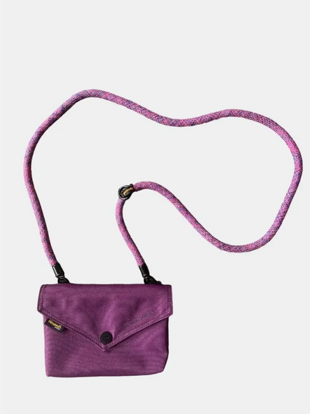 Purple Babe Beachwear Himawari Crossbody Phone Wallet with adjustable fabric strap