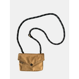 Babe Beachwear Himawari Crossbody Phone Wallet in tan with black adjustable strap
