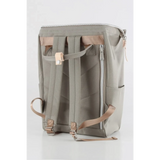 Babe Beachwaer himawari durable backpack in gray with padded straps and side zipper pocket