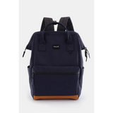 Himawari Lightweight Backpack in navy blue with brown base and black straps by Babe Beachwear