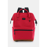 Red Himawari Lightweight Backpack by Babe Beachwear with front zipper pocket and black straps