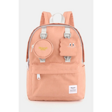 Peach Babe Beachwear medium beach backpack for school or travel with front pockets and cute accessories