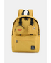 Babe Beachwear yellow medium beach backpack for school or travel with front pockets and adjustable straps