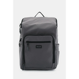 Babe Beachwaer Himawari Nylon Top-Open Backpack in gray with multiple zippered compartments