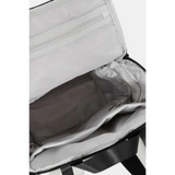 Interior view of Babe Beachwaer Himawari Nylon Top-Open Backpack showing spacious compartments and zippered pockets
