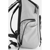 Babe Beachwaer Himawari Nylon Top-Open Backpack in light color with side zipper pocket and padded shoulder straps