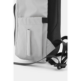 Babe Beachwaer Himawari Nylon Top-Open Backpack side pocket and adjustable straps in light gray
