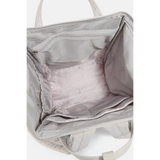 Open view of Himawari stylish summer backpack for women showing spacious interior and multiple compartments
