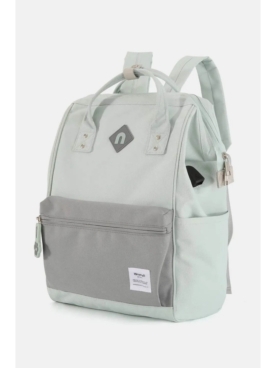Himawari stylish summer backpack for women by Trendsi in light green with front pocket and padded straps