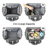 Himawari Crazy Pocket Backpack by Babe Beachwaer showing large 2-in-1 capacity with organized inner compartments