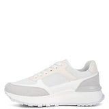 Babe Beachwear lace up vacation sneakers for women in white and gray with cushioned sole