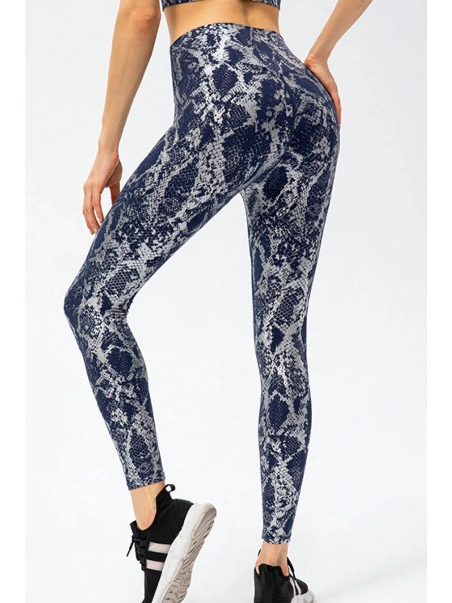 Animal Print Slim Fit Wide Waistband Long Sports Pants - Beach Babes Beachwear - Fort Lauderdale6