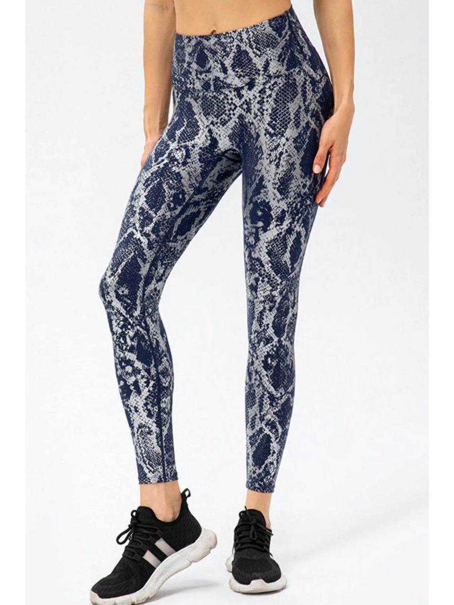Animal Print Slim Fit Wide Waistband Long Sports Pants - Beach Babes Beachwear - Fort Lauderdale4
