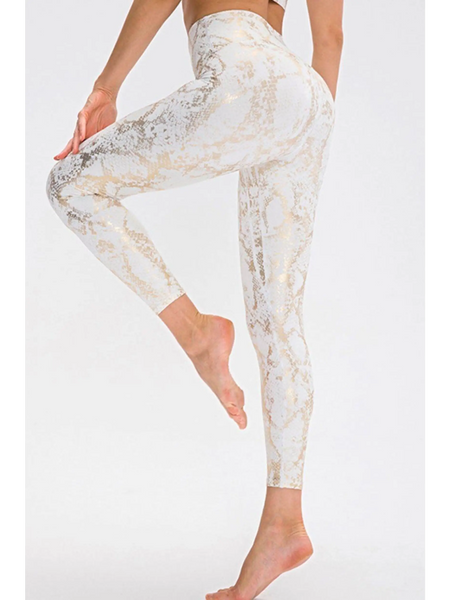 Animal Print Slim Fit Wide Waistband Long Sports Pants - Beach Babes Beachwear - Fort Lauderdale2